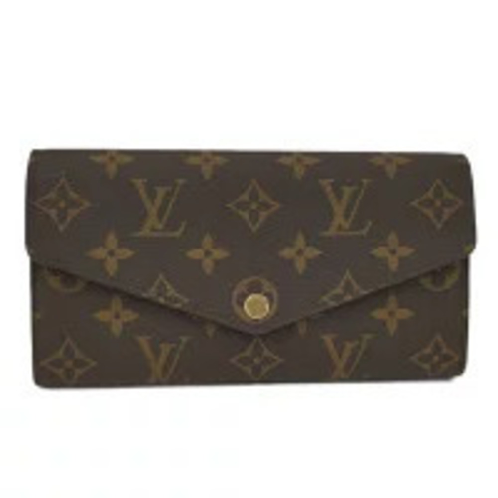 LOUIS VUITTON Portefeuille Sarah Bi fold Long Wallet Monogram Brown